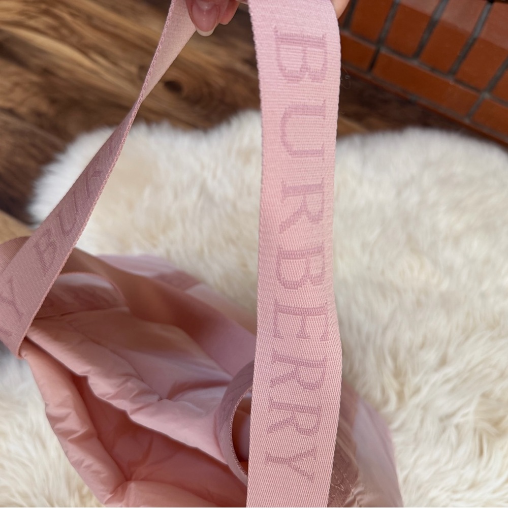 Burberry Pale Pink Logo Strap Tote Bag - Picture 5 of 5